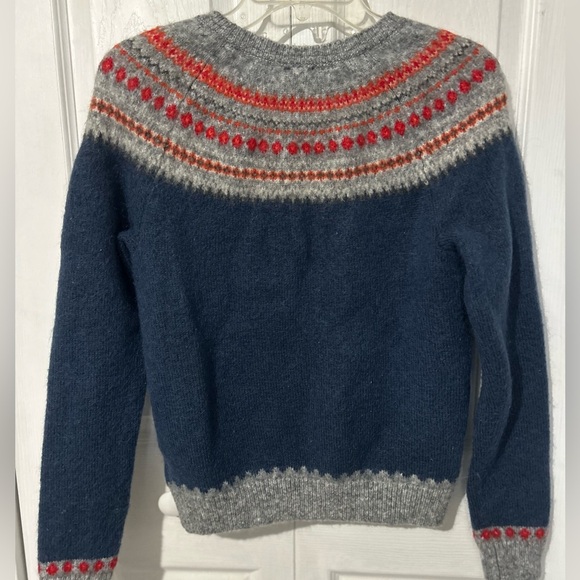 GAP fairisle design multicolor Knit Cardigan size M - Picture 6 of 13